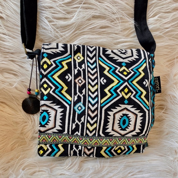 Catori Aztec Tribal Crossbody Purse - Picture 1 of 6